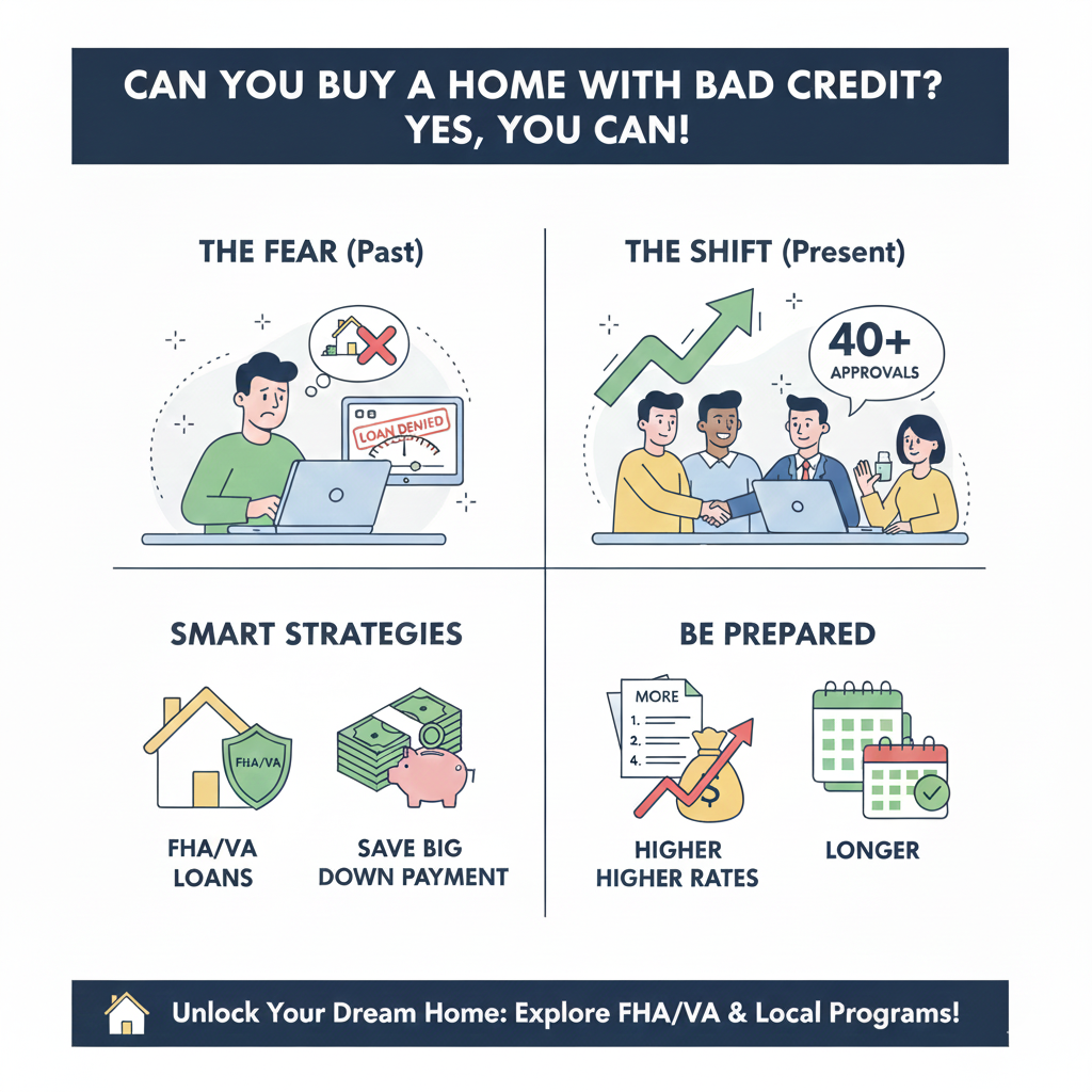 tips on buying a home with bad credit